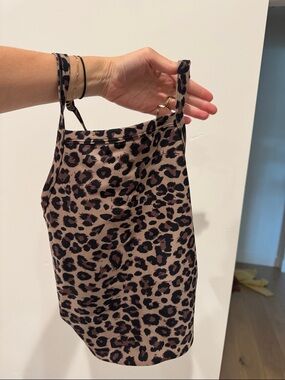 Leopard Print Tank Top - Brown/Black